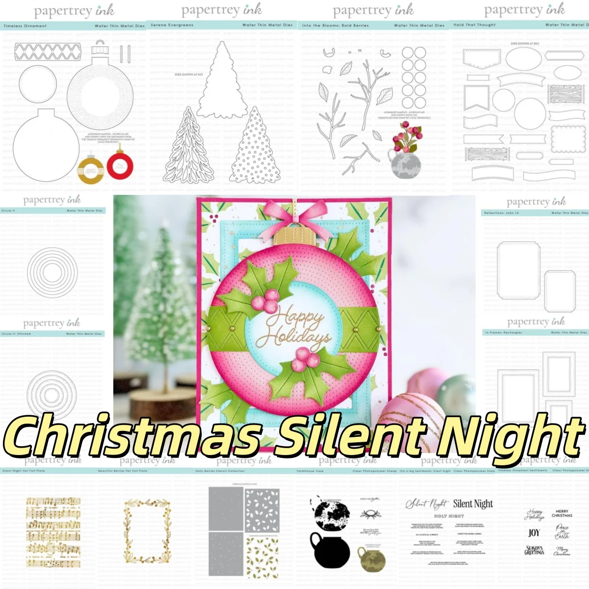 Christmas Silent Night Vase Ornament Berries Metal Cutting Dies Clear Stamps Stencil Hot Foil For DIY Scrapbook Diary Decoration
Christmas Silent Night Vase Ornament Berries Metal Cutting Dies Clear Stamps Stencil Hot Foil For DIY Scrapbook Diary Decoration