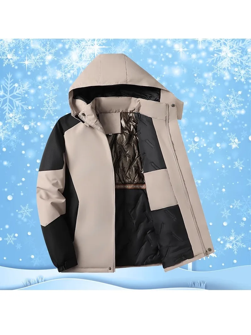 Men's aphene Cotton Jaet Thiened Warm Loose Sports Sle Winter Outerwear Stand Fit Long Sve Coat Polyester Fiber
Men's aphene Cotton Jaet Thiened Warm Loose Sports Sle Winter Outerwear Stand Fit Long Sve Coat Polyester Fiber