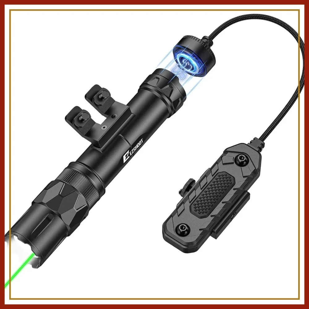 2500 Lumens Rifle Laser Light Combo, Rechargeable with Magnetic Remote Switch, Strobe Mode for Home Defense, Hunting
2500 Lumens Rifle Laser Light Combo, Rechargeable with Magnetic Remote Switch, Strobe Mode for Home Defense, Hunting