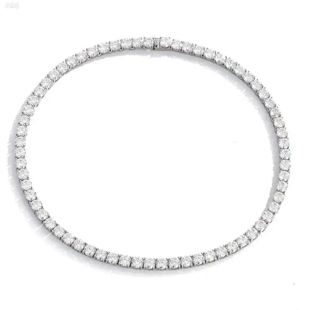 Silver 925 Original 1 Carat Brilliant Cut Diamond Test Past All 6.5mm d Color Moissanite Tennis Necklace for Women Fine Jewelry
Silver 925 Original 1 Carat Brilliant Cut Diamond Test Past All 6.5mm d Color Moissanite Tennis Necklace for Women Fine Jewelry