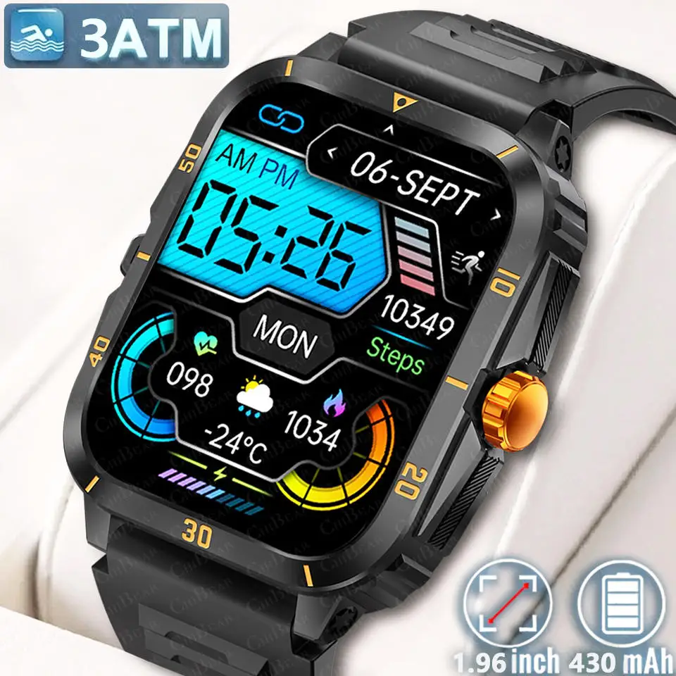 2025 Outdoor Military 3ATM Waterproof Smart Watch Men 430mAh Battery Sports Fitness Watches Bluetooth Call Smartwatch App:Da Fit
2025 Outdoor Military 3ATM Waterproof Smart Watch Men 430mAh Battery Sports Fitness Watches Bluetooth Call Smartwatch App:Da Fit