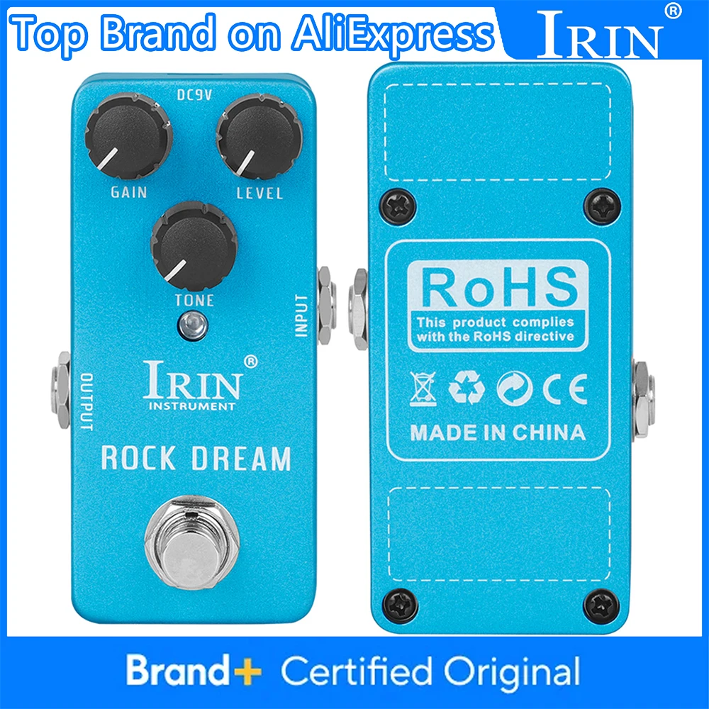 IRIN RS-03 Electric Guitar Effect Pedal Rock Dream Pedal Retro Classic Rock Distortion Pedal True Bypass Guitar Accessories
IRIN RS-03 Electric Guitar Effect Pedal Rock Dream Pedal Retro Classic Rock Distortion Pedal True Bypass Guitar Accessories