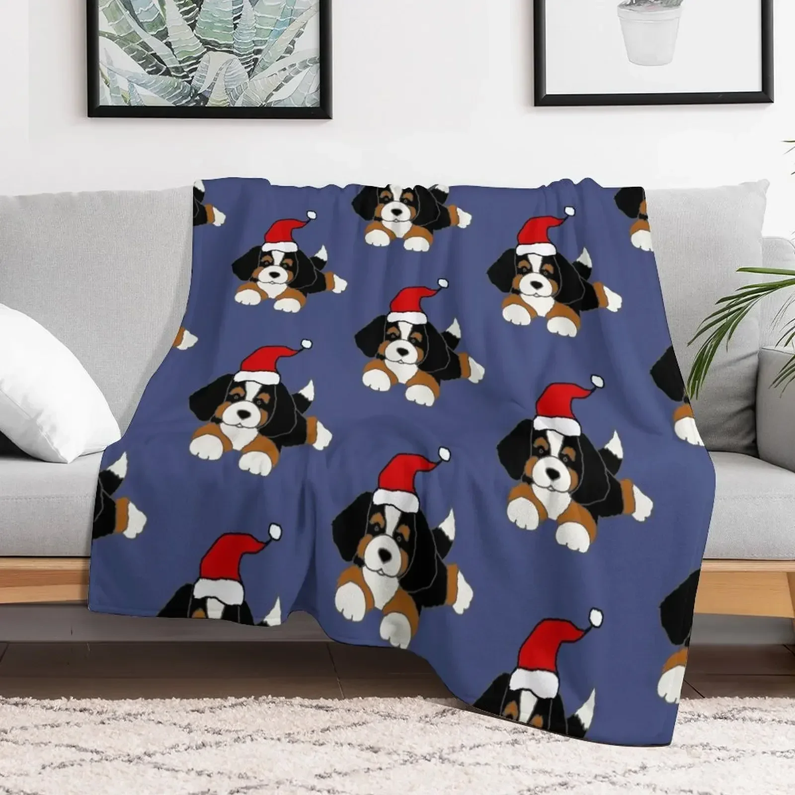 Cute Bernese Mountain Dog in Santa hat Christmas Throw Blanket Blankets Sofas Of Decoration Quilt Blankets
Cute Bernese Mountain Dog in Santa hat Christmas Throw Blanket Blankets Sofas Of Decoration Quilt Blankets