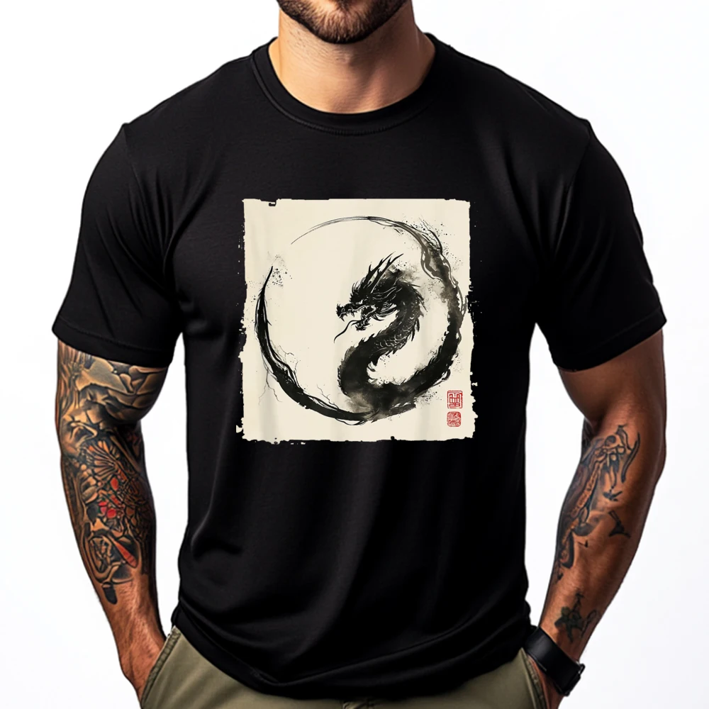 Eastern Dragon Majesty Vintage Ink Art Collection Funny T Shirts Men Printed T-Shirt Men Shirts For Men Oversized Punk Style
Eastern Dragon Majesty Vintage Ink Art Collection Funny T Shirts Men Printed T-Shirt Men Shirts For Men Oversized Punk Style