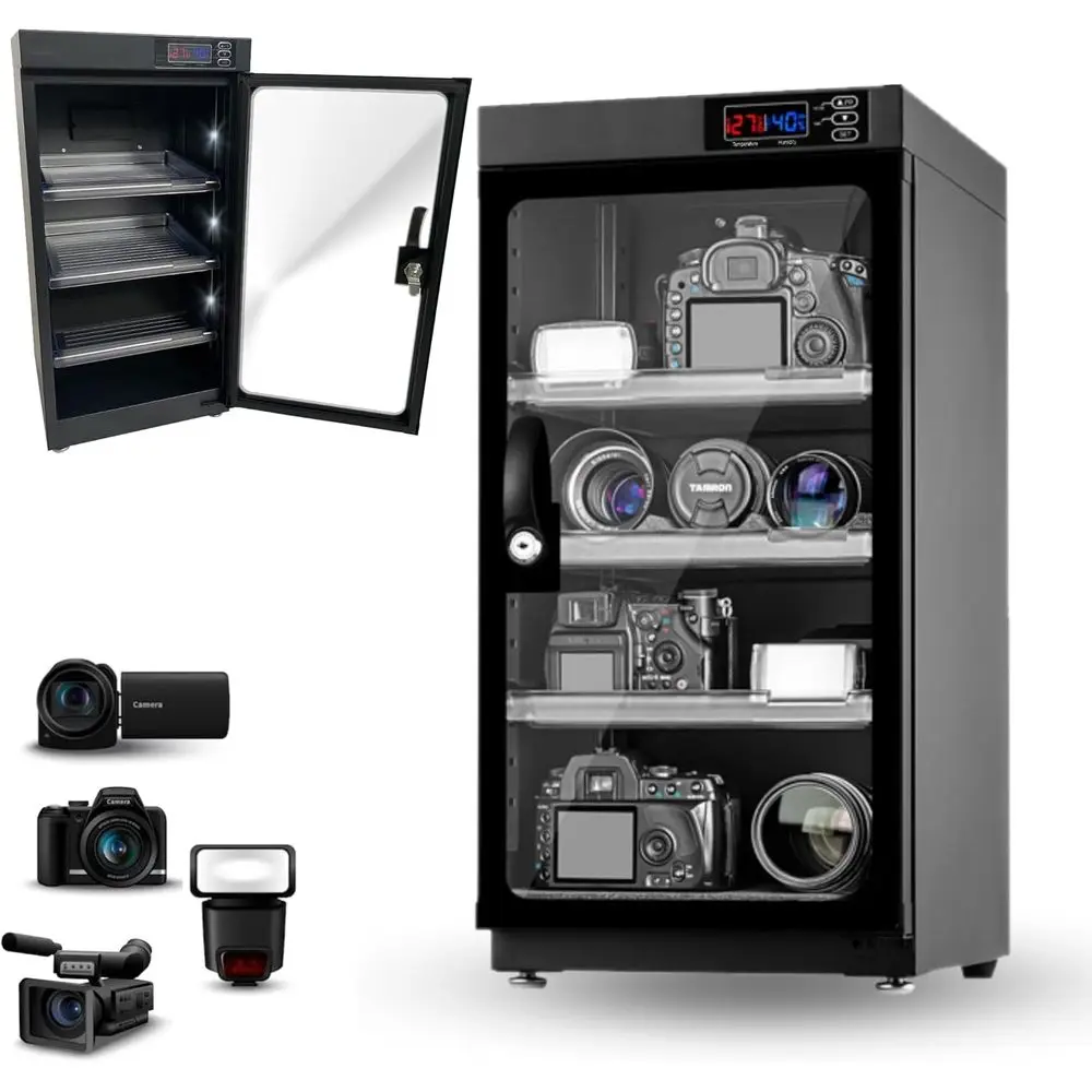 50L Eic Automatic Dry Cabinet with Lock, Camera Lens uiy Cabinet, LED Digital Display, 4 Tiers, Low Noise, Camera Dry Box 50L Bl
50L Eic Automatic Dry Cabinet with Lock, Camera Lens uiy Cabinet, LED Digital Display, 4 Tiers, Low Noise, Camera Dry Box 50L Bl