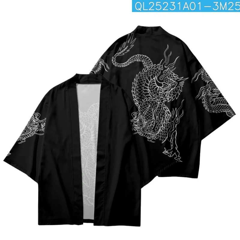 Dragon Printed Black Japanese Kimono Beach Shorts Harajuku Couple Women Men Cardigan Casual Loose Hawaii Streetwear Yukata
Dragon Printed Black Japanese Kimono Beach Shorts Harajuku Couple Women Men Cardigan Casual Loose Hawaii Streetwear Yukata