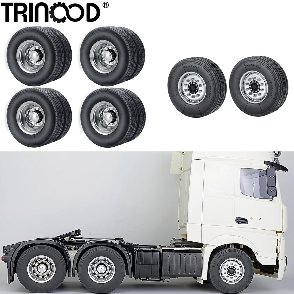 TRINOOD 1/14 Tamiya 6x6 Wheel Tires Complete Set Metal Front & Rear Wheel Hub Rubber Tyre for RC Truck Tractor Car Upgrade Parts
TRINOOD 1/14 Tamiya 6x6 Wheel Tires Complete Set Metal Front & Rear Wheel Hub Rubber Tyre for RC Truck Tractor Car Upgrade Parts