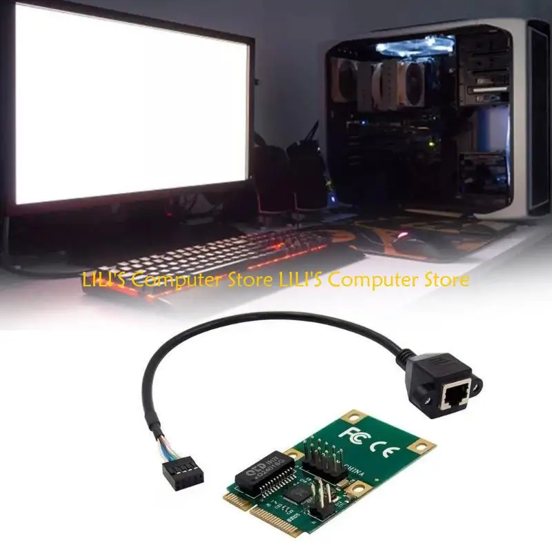 A52B Corded Networking Card Mini PCIE to RJ45 Adapters 1000MB Straight/Curved Needle
A52B Corded Networking Card Mini PCIE to RJ45 Adapters 1000MB Straight/Curved Needle