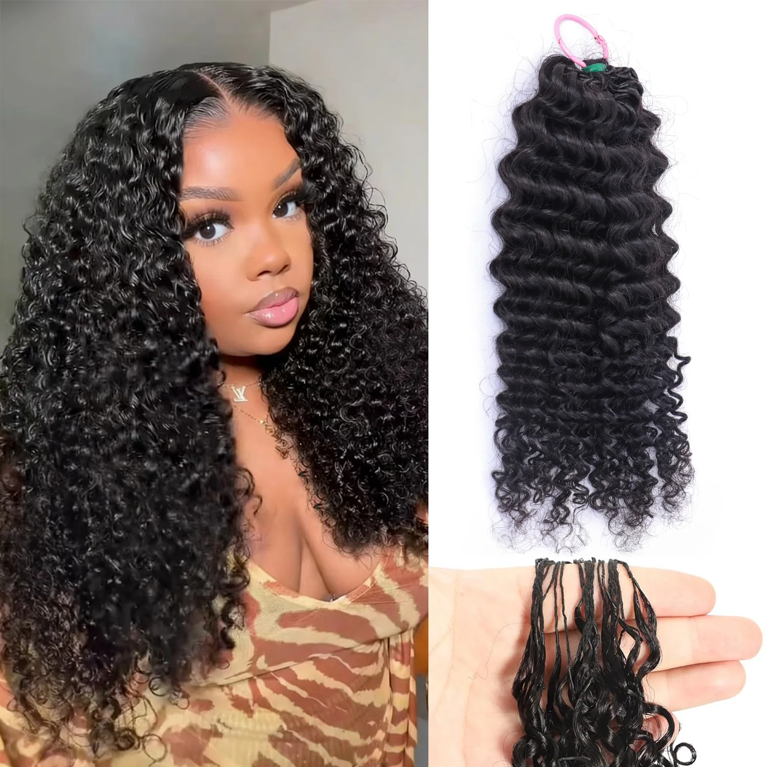 Burmese Curly Crochet Hair Knotless Feather Pre-Separated Crochet Braids Light Weight Reusable Brazilian Hair Extension
Burmese Curly Crochet Hair Knotless Feather Pre-Separated Crochet Braids Light Weight Reusable Brazilian Hair Extension