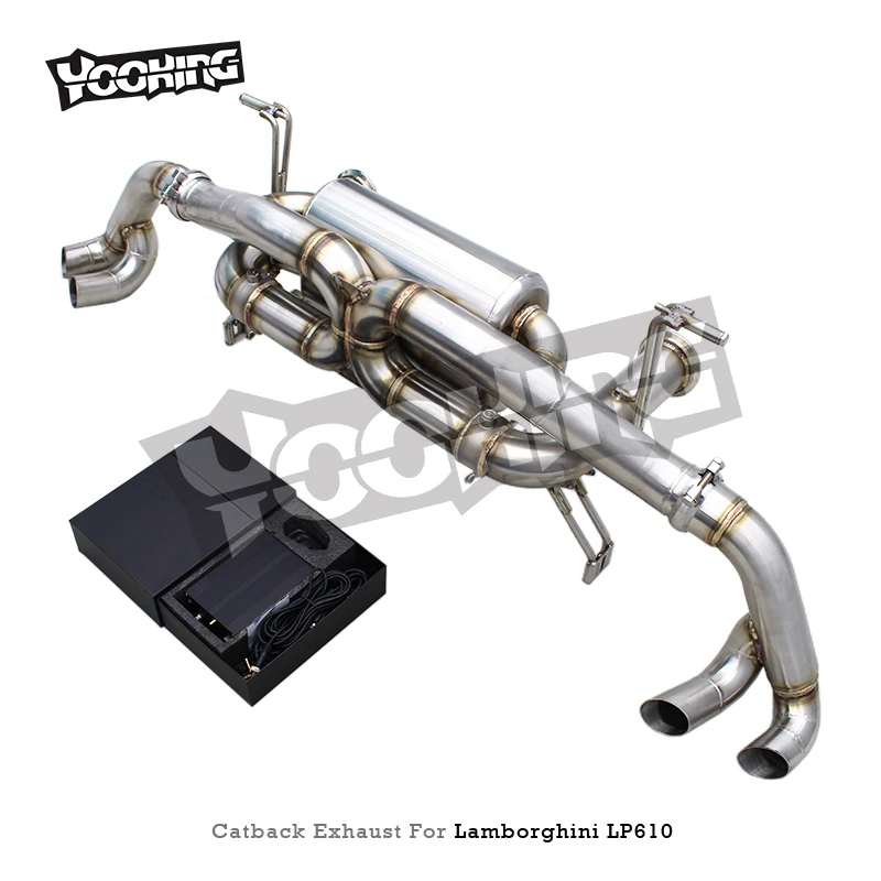Exhaust Pipe System For Lamborghini Huracan LP580/LP610 5.2L 2014-2024 Active F1 X-pipe Enhanced Sound Muffler Catback
Exhaust Pipe System For Lamborghini Huracan LP580/LP610 5.2L 2014-2024 Active F1 X-pipe Enhanced Sound Muffler Catback
