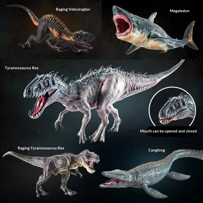 Dinosaur Toys Realistic Animal Models Tyrannosaurus Rex Velociraptor Sea Dragon Triangular Dinosaur Playthings Collectibles
Dinosaur Toys Realistic Animal Models Tyrannosaurus Rex Velociraptor Sea Dragon Triangular Dinosaur Playthings Collectibles