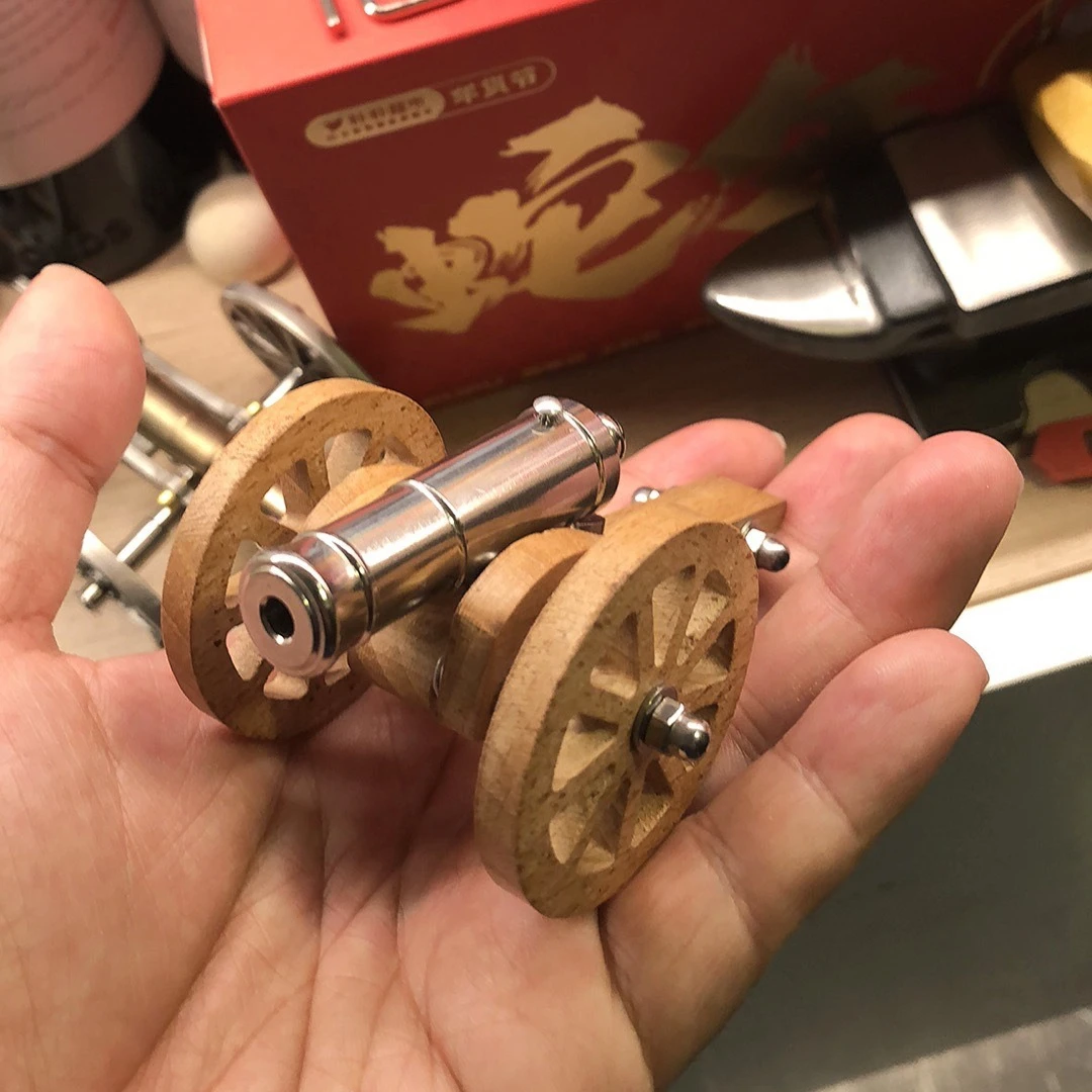 304 Stainless Steel Replica Miniature Napoleon Cannon Model, Beech Wood, Military Collector Display Model
304 Stainless Steel Replica Miniature Napoleon Cannon Model, Beech Wood, Military Collector Display Model