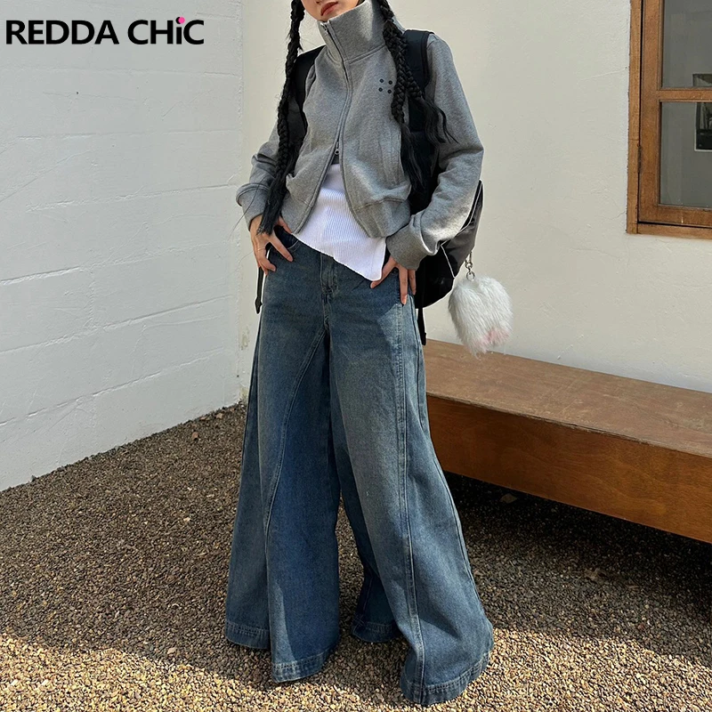 REDDACHiC женские лоскутные синие мешковатые джинсы-клеш со слоном, простые широкие брюки, свободные винтажные брюки с низкой талией Y2k
REDDACHiC женские лоскутные синие мешковатые джинсы-клеш со слоном, простые широкие брюки, свободные винтажные брюки с низкой талией Y2k