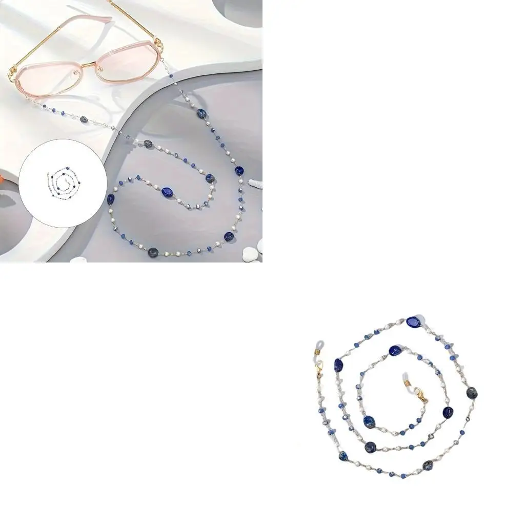 652F Popular Crystal Eyewear Chain With Bead Beads 72cm Secure Nonslip Glasses Holder Eyeglasses Necklace for Adult
652F Popular Crystal Eyewear Chain With Bead Beads 72cm Secure Nonslip Glasses Holder Eyeglasses Necklace for Adult