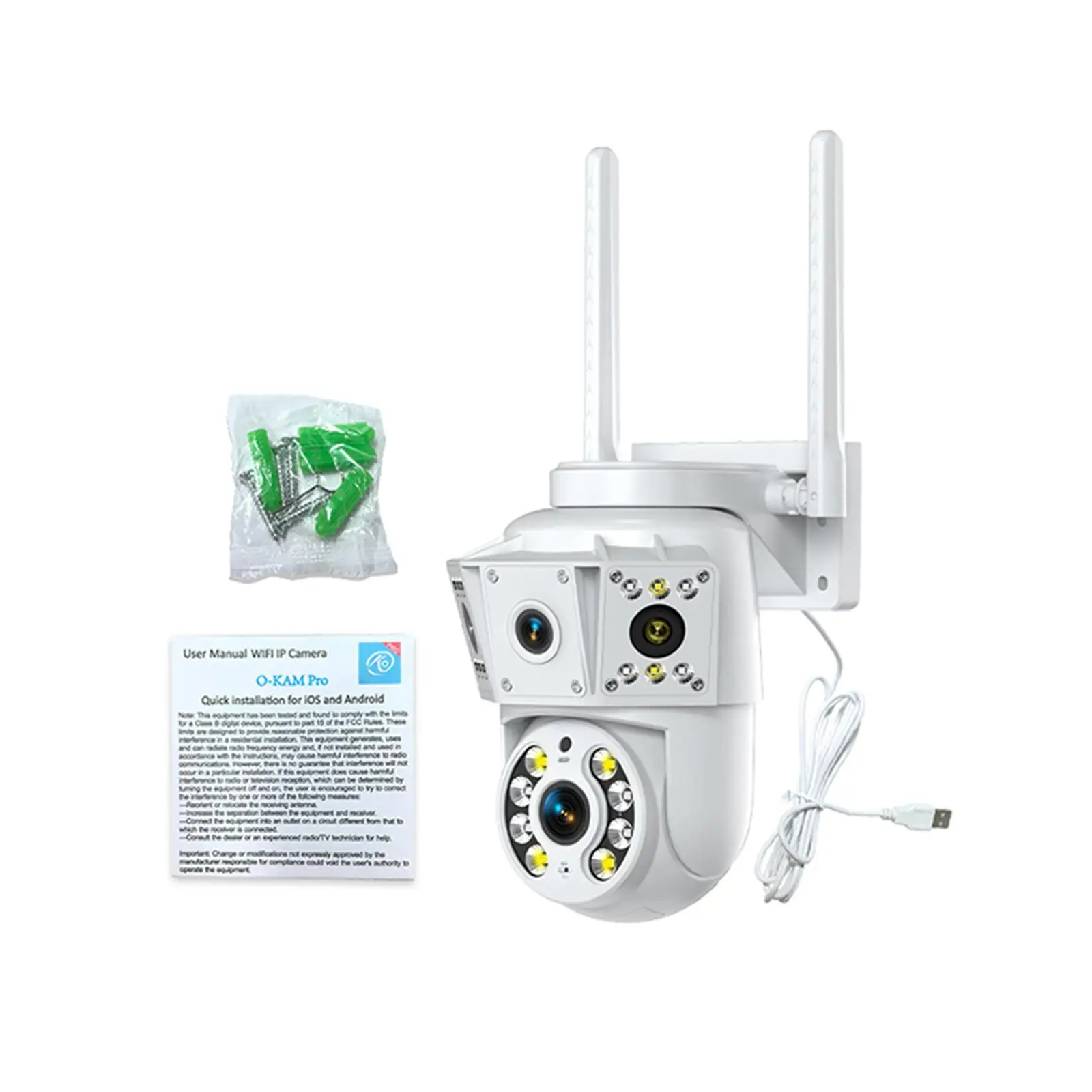 Pan Tilt Security Camera IP66 Waterproof Rotatable Remote Viewing Home Multi Lens Wireless Surveillance High Reliability Premium
Pan Tilt Security Camera IP66 Waterproof Rotatable Remote Viewing Home Multi Lens Wireless Surveillance High Reliability Premium