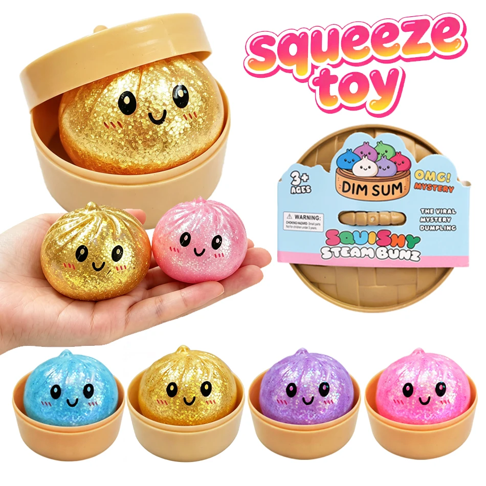 Hot sale! Mystery Box Mini Dumpling Stress Ball with Steamer Colorful Squishy Bun Sensory Toy for Anxiety Relief Squeeze
Hot sale! Mystery Box Mini Dumpling Stress Ball with Steamer Colorful Squishy Bun Sensory Toy for Anxiety Relief Squeeze