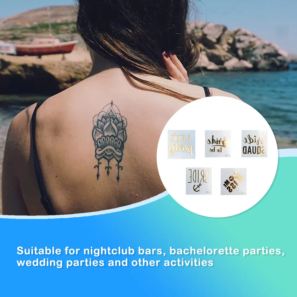 Tattoos Bride Sticker Bachelorettes Convenient Body Art Wedding Decorations
Tattoos Bride Sticker Bachelorettes Convenient Body Art Wedding Decorations