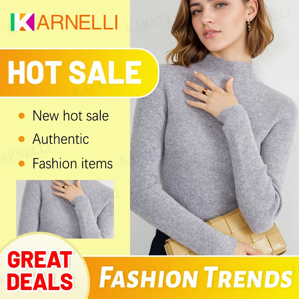 Half turtleneck sweater for women autumn and winter new loose large size half turtleneck slim middle collar stylish inner wear k
Half turtleneck sweater for women autumn and winter new loose large size half turtleneck slim middle collar stylish inner wear k