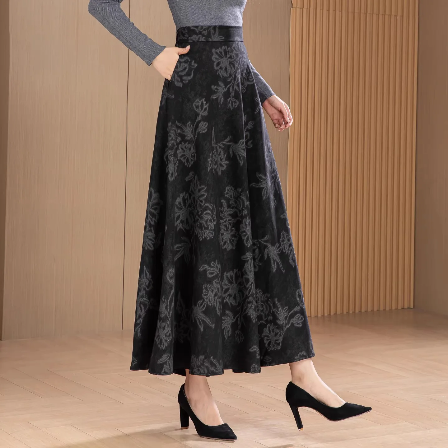 New Women Autumn Vintage Floral Skirt Fashion Stretch High Waist A-Line Print Long Skirt Simplicity Easy match Female Skirt
New Women Autumn Vintage Floral Skirt Fashion Stretch High Waist A-Line Print Long Skirt Simplicity Easy match Female Skirt