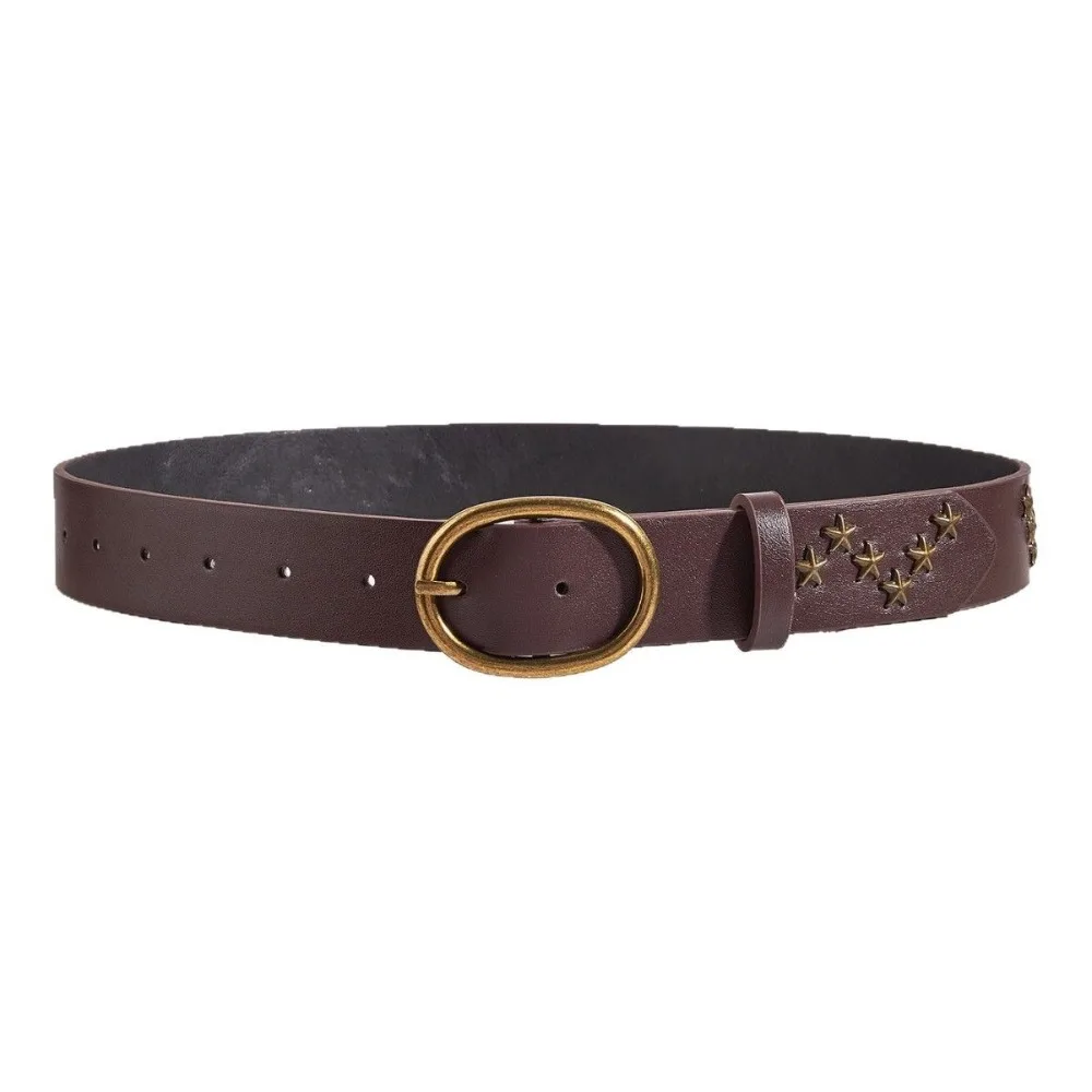 Punk Star Rivet Waist Belt Metal Buckle Jeans Decor Y2K Wide Belt Korean Style Trouser Decoration PU Leather Waistbands Girls
Punk Star Rivet Waist Belt Metal Buckle Jeans Decor Y2K Wide Belt Korean Style Trouser Decoration PU Leather Waistbands Girls