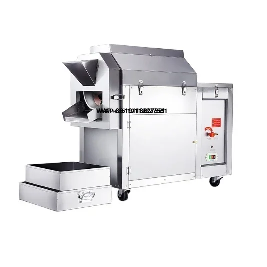 Commercial Large Capacity Roller Nut Roasting Machine / Nut Roaster / Grain Roaster for Peanut Soybean Seed Barley
Commercial Large Capacity Roller Nut Roasting Machine / Nut Roaster / Grain Roaster for Peanut Soybean Seed Barley