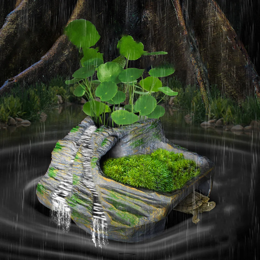 Turtle Flowing Water Terrace Resin Craft Reptile Hideout Basking Platform Decorative Rock nament Lifelike Mountain Pet Supplies
Turtle Flowing Water Terrace Resin Craft Reptile Hideout Basking Platform Decorative Rock nament Lifelike Mountain Pet Supplies