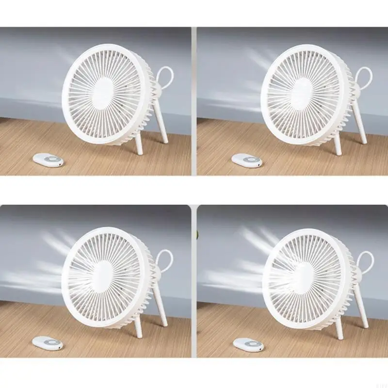 E1PF Desk Fan USB Rechargeable Portable Fan with Remote Control 4 Speed Camping Fan
E1PF Desk Fan USB Rechargeable Portable Fan with Remote Control 4 Speed Camping Fan