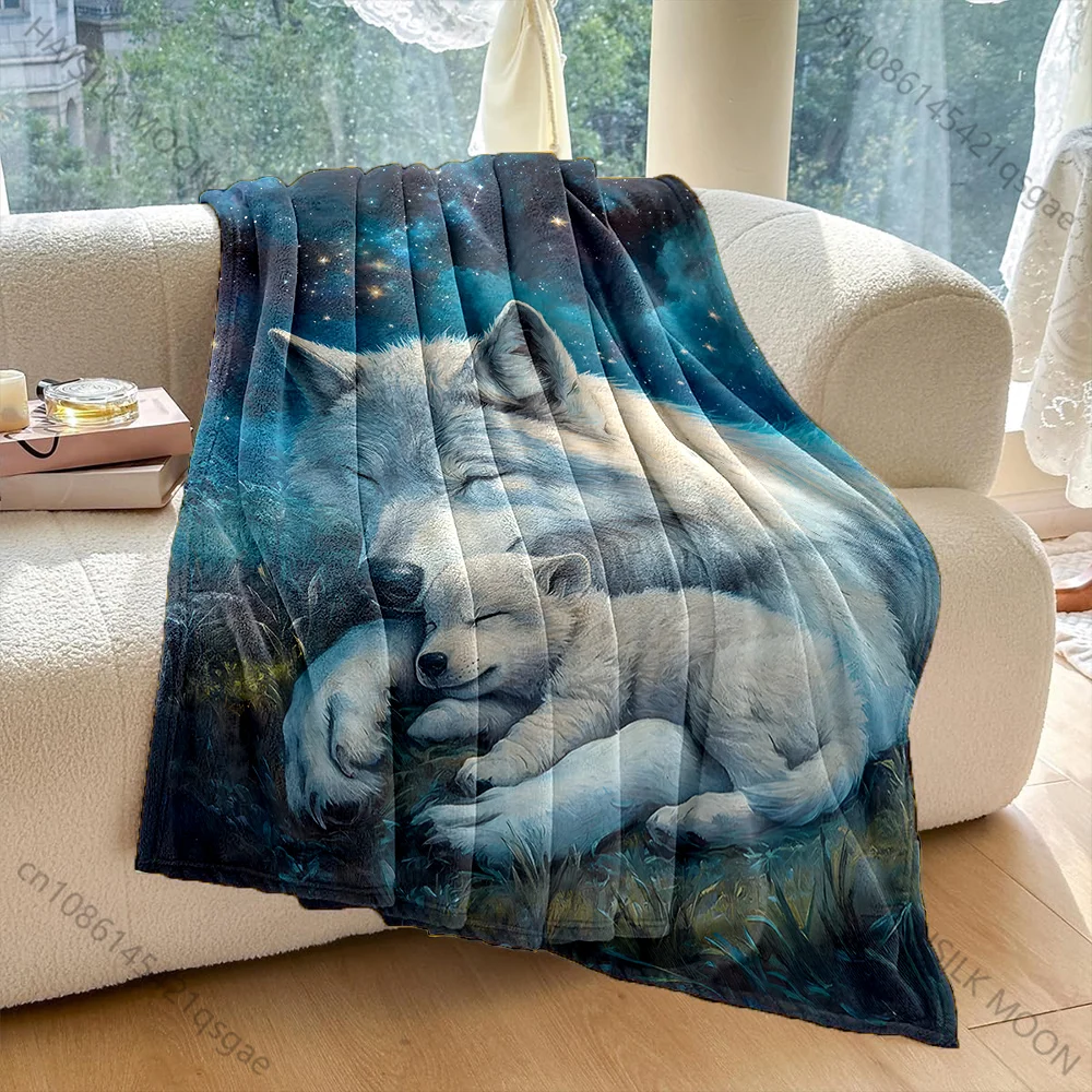 1PC Mother wolf pup sleeping under stars Print Adult Children Warm Blankets Home Travel Car Soft Comfortable luxury gift
1PC Mother wolf pup sleeping under stars Print Adult Children Warm Blankets Home Travel Car Soft Comfortable luxury gift