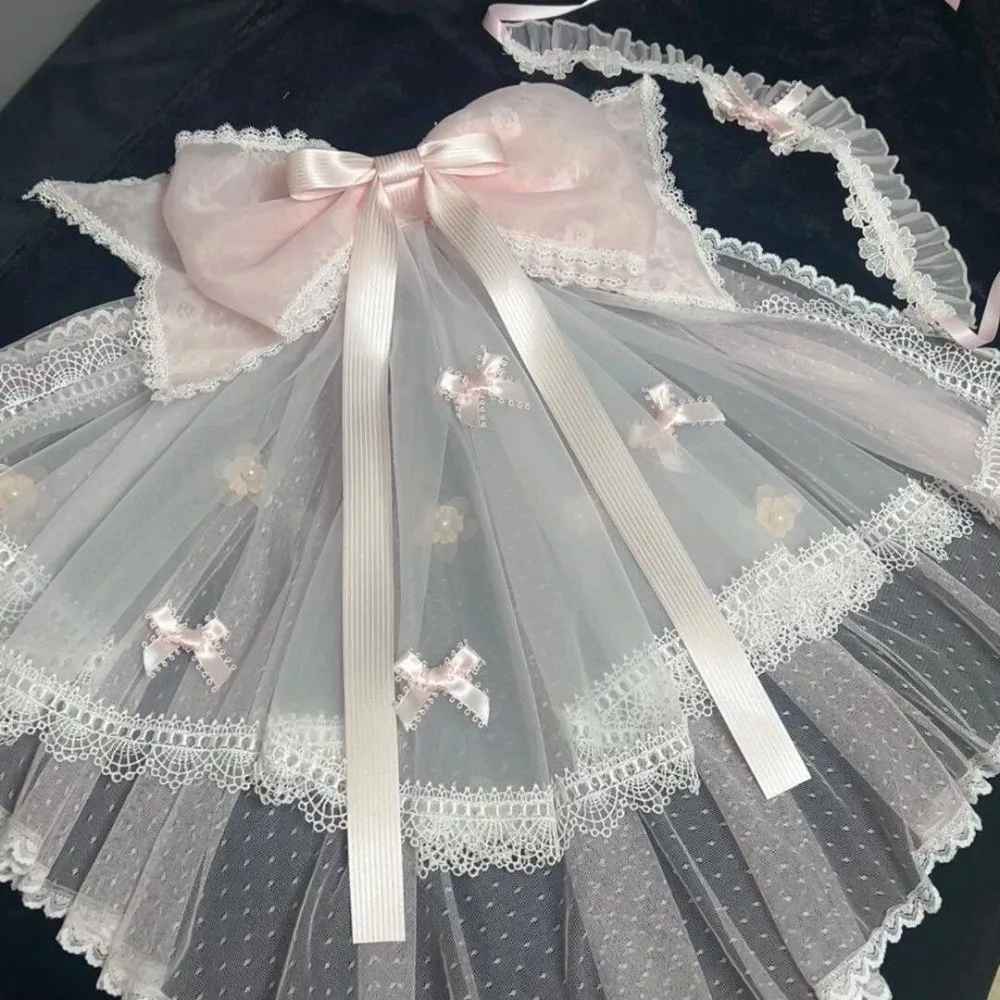 Sweet Pink Bow Bridal Veil Two-Layer Shoulder Length Veil with Lace Edge for tocado novia boda Wedding Dress Wedding Accessories
Sweet Pink Bow Bridal Veil Two-Layer Shoulder Length Veil with Lace Edge for tocado novia boda Wedding Dress Wedding Accessories