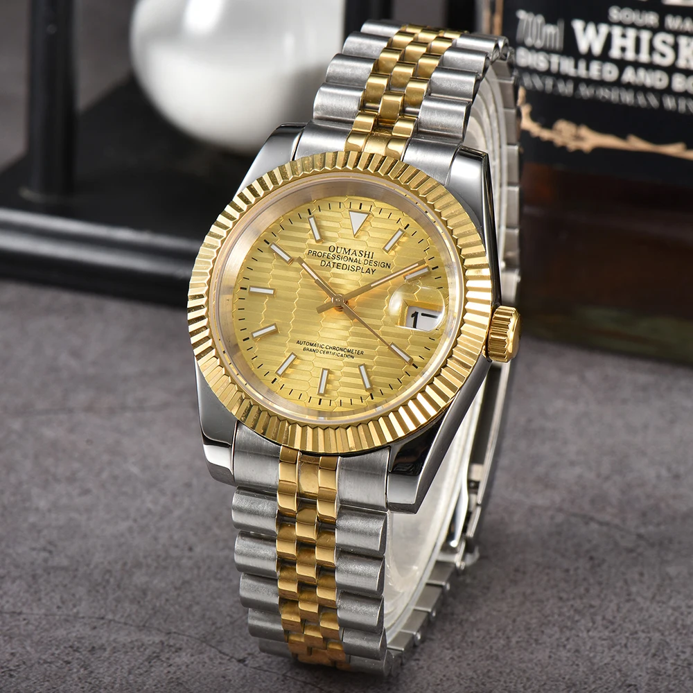 39mm case Watch NH35 WatchLuxury men's Watch sapphire glass for NH35 Automatic mechanical Movement Men watch
39mm case Watch NH35 WatchLuxury men's Watch sapphire glass for NH35 Automatic mechanical Movement Men watch