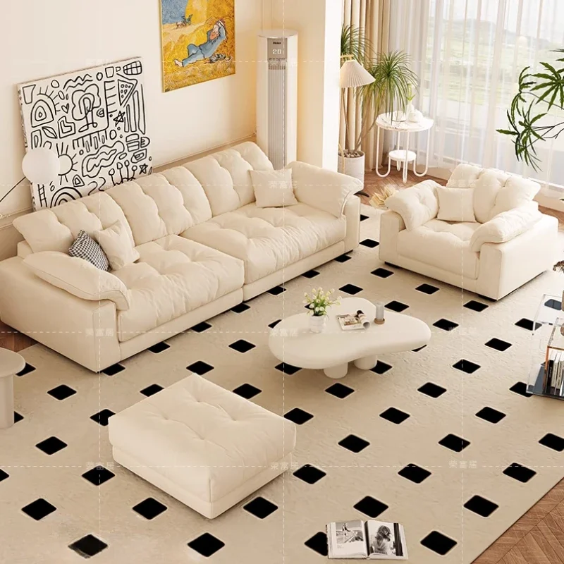 Nordic Modern Living Room Sofa Luxury Designer Fluffy Loveseat Lazy Sofa Lounge Cloud Couch Divano Soggiorno Apartment Furniture
Nordic Modern Living Room Sofa Luxury Designer Fluffy Loveseat Lazy Sofa Lounge Cloud Couch Divano Soggiorno Apartment Furniture
