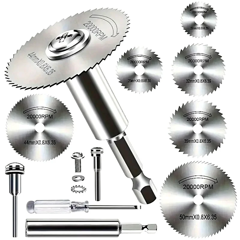 High-Speed Steel Saw Blades 10PCS, 1/4" Hex Shank Universal Fit for Grinders, Metal/Wood/Plastic Cutting Discs, Durable Rotary T
High-Speed Steel Saw Blades 10PCS, 1/4" Hex Shank Universal Fit for Grinders, Metal/Wood/Plastic Cutting Discs, Durable Rotary T