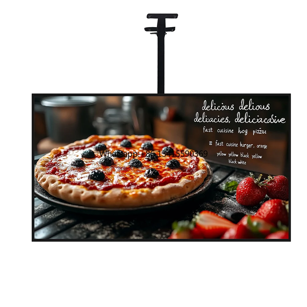High Resolution 500nits 700nits Super Thin Indoor Wall Hanging Menu Screens for Food Advertisements Wholesale for Shopping Malls
High Resolution 500nits 700nits Super Thin Indoor Wall Hanging Menu Screens for Food Advertisements Wholesale for Shopping Malls