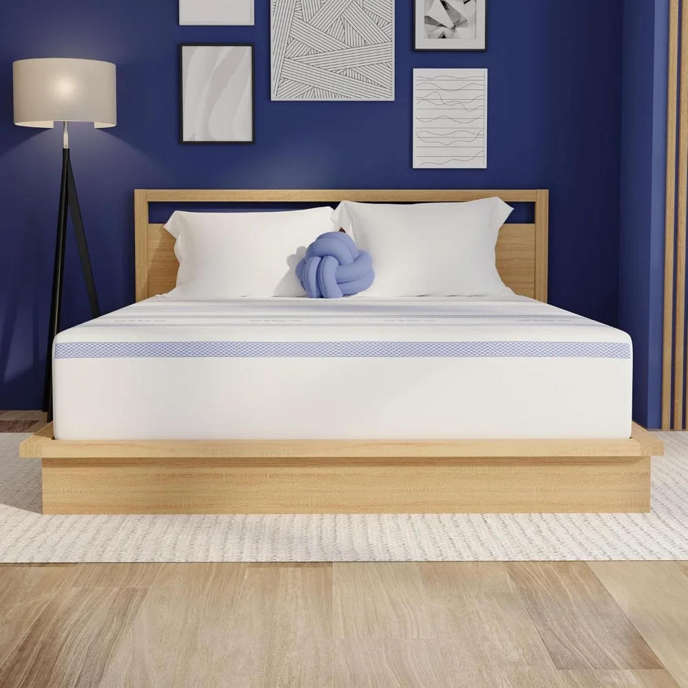 Gel Memory Foam Mattress, 12-Inch CertiPUR-US Certified Bed-in-a-Box, Queen, White
Gel Memory Foam Mattress, 12-Inch CertiPUR-US Certified Bed-in-a-Box, Queen, White