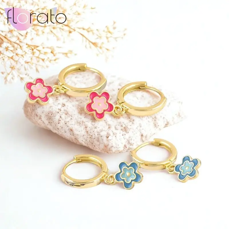 925 Sterling Silver Needle Blue/Rose Red Pink Oil Drop Flower Pendant Round Earrings Women's Casual Fashion Accessories Gifts
925 Sterling Silver Needle Blue/Rose Red Pink Oil Drop Flower Pendant Round Earrings Women's Casual Fashion Accessories Gifts