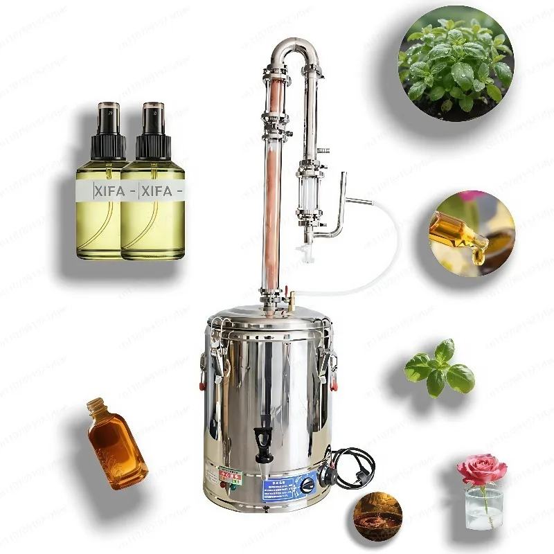 Household Small Hydrosol Distiller, Stainless Steel Essential Oil Extraction Machine for Home DIY
Household Small Hydrosol Distiller, Stainless Steel Essential Oil Extraction Machine for Home DIY
