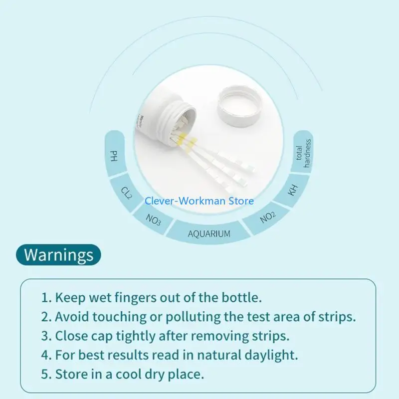 24TD Aquarium Test Strips 6 in 1 100 Count for Fresh Water and Salt Water Tanks
24TD Aquarium Test Strips 6 in 1 100 Count for Fresh Water and Salt Water Tanks