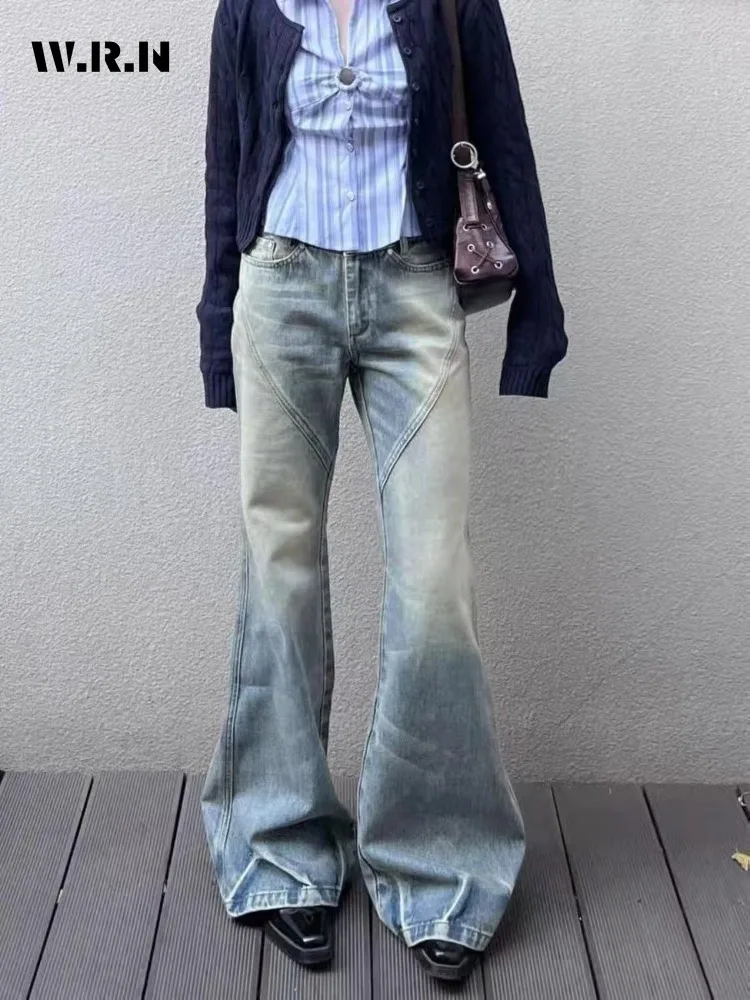 Retro Slim 2000s Sheath High Waist Flared Jeans Women's Harajuku Vintage Denim Trouser Female Kpop Hight Street Y2K Pants
Retro Slim 2000s Sheath High Waist Flared Jeans Women's Harajuku Vintage Denim Trouser Female Kpop Hight Street Y2K Pants