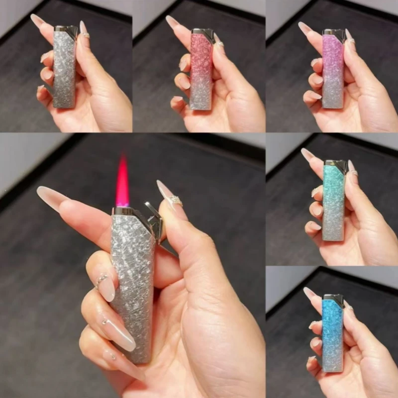 New Gradient 3D Crushed Ice Flower Inflatable Lighter Metal Windproof Mini Portable Lighter Cigarette Accessories Smoking Gift
New Gradient 3D Crushed Ice Flower Inflatable Lighter Metal Windproof Mini Portable Lighter Cigarette Accessories Smoking Gift