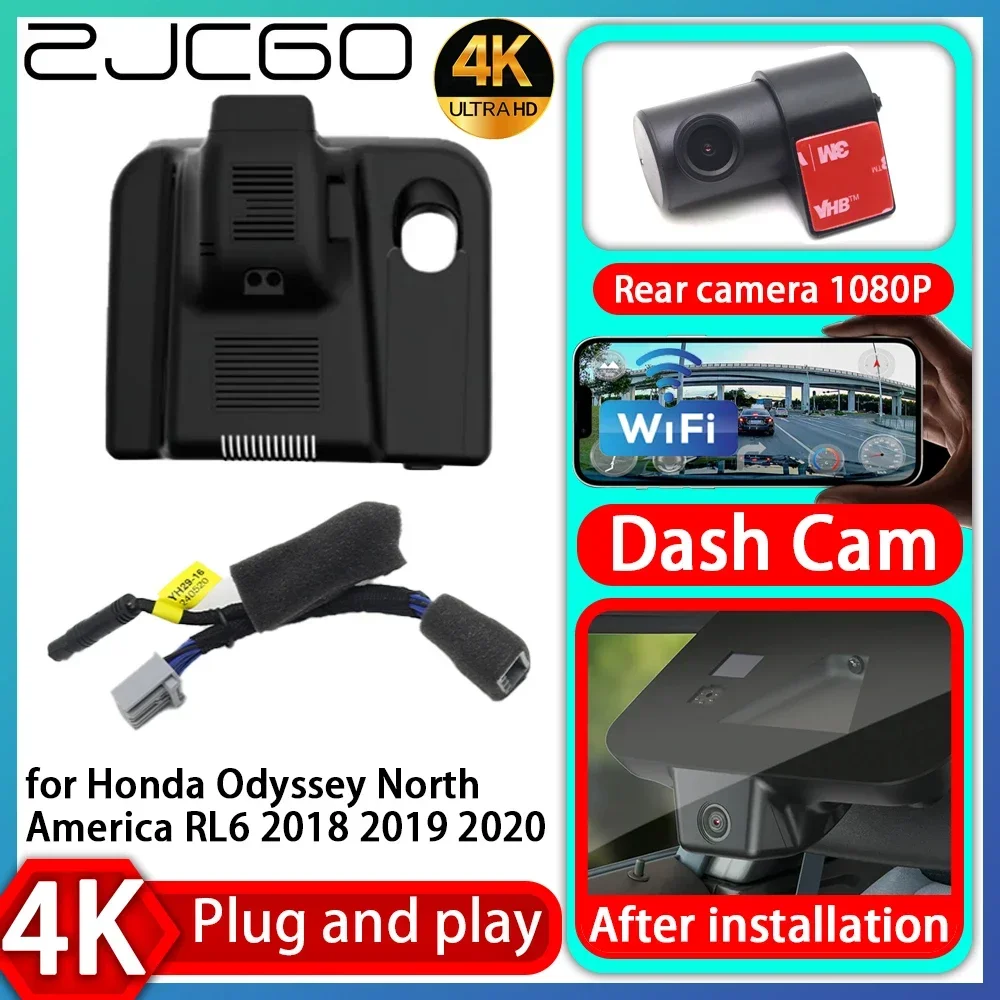 ZJCGO UHD 4K 2160P Plug and Play DVR Dash Cam Video Recorder for Honda Odyssey North America RL6 2018 2019 2020
ZJCGO UHD 4K 2160P Plug and Play DVR Dash Cam Video Recorder for Honda Odyssey North America RL6 2018 2019 2020