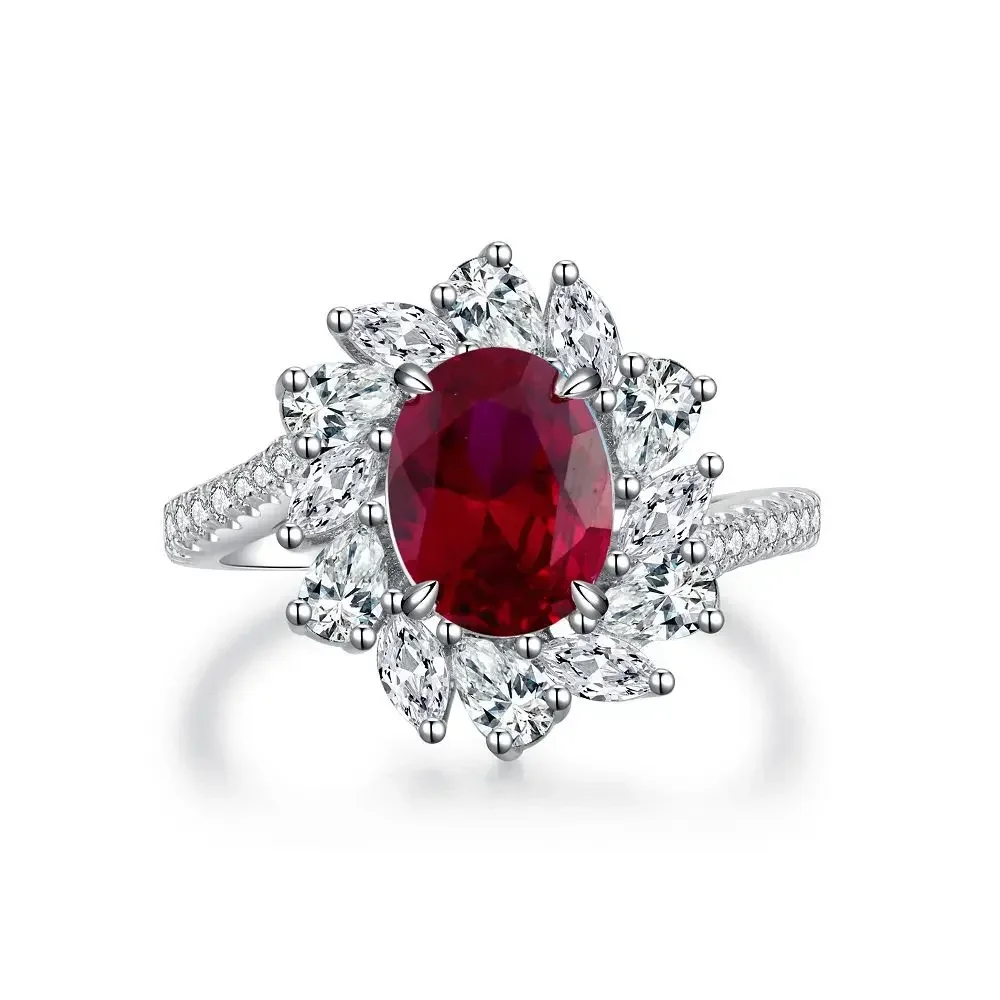 GoldAether Luxury Solid Platinum PT950 Pigeon Red Diamond Ring Women's Ruby Pigeon Egg Moissanite Diamond Ring
GoldAether Luxury Solid Platinum PT950 Pigeon Red Diamond Ring Women's Ruby Pigeon Egg Moissanite Diamond Ring