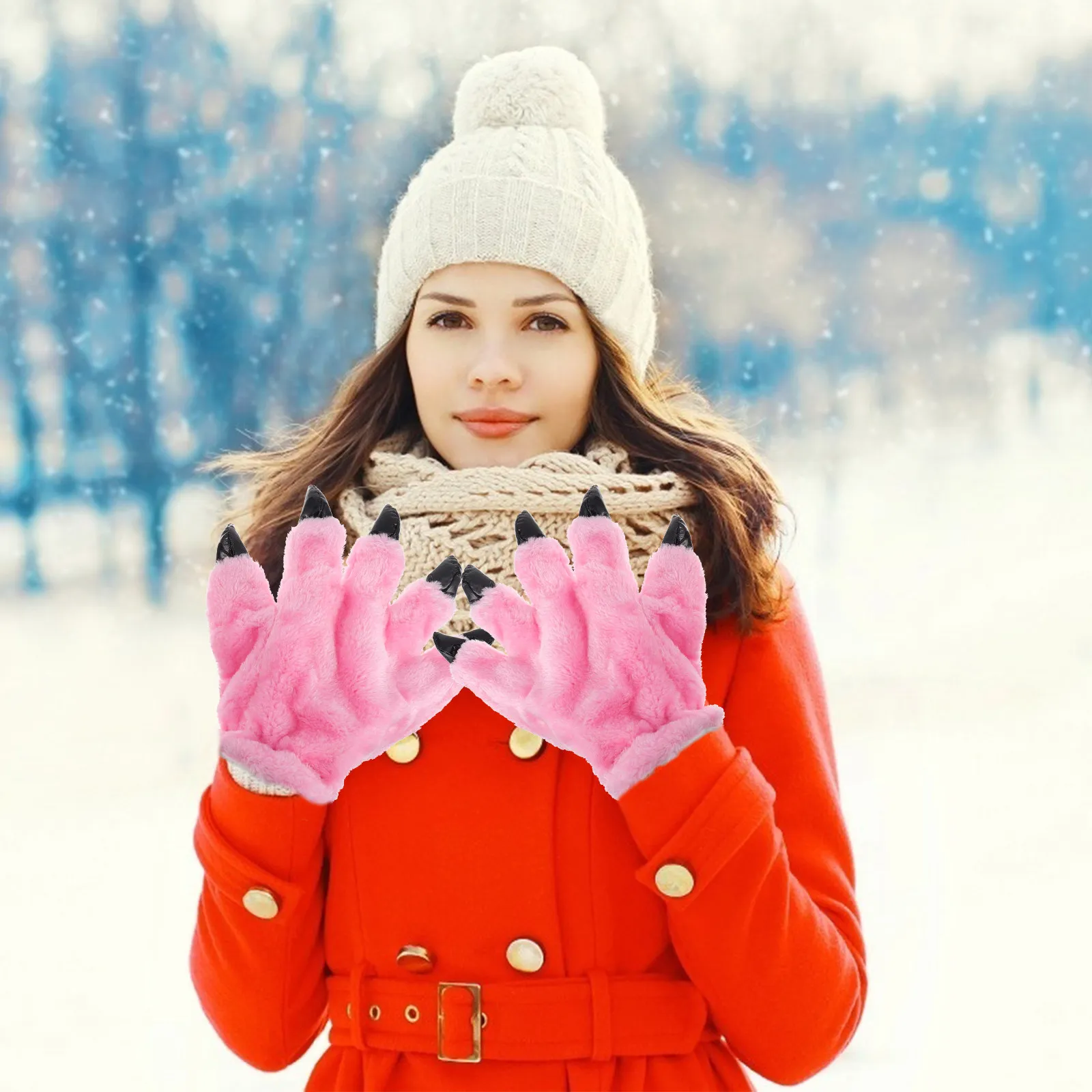 1Pair Playful Cartoon Animal Palm Gloves Insulated Warm Gloves for Adult Role Play Costume Parties Theme Events Decorative
1Pair Playful Cartoon Animal Palm Gloves Insulated Warm Gloves for Adult Role Play Costume Parties Theme Events Decorative