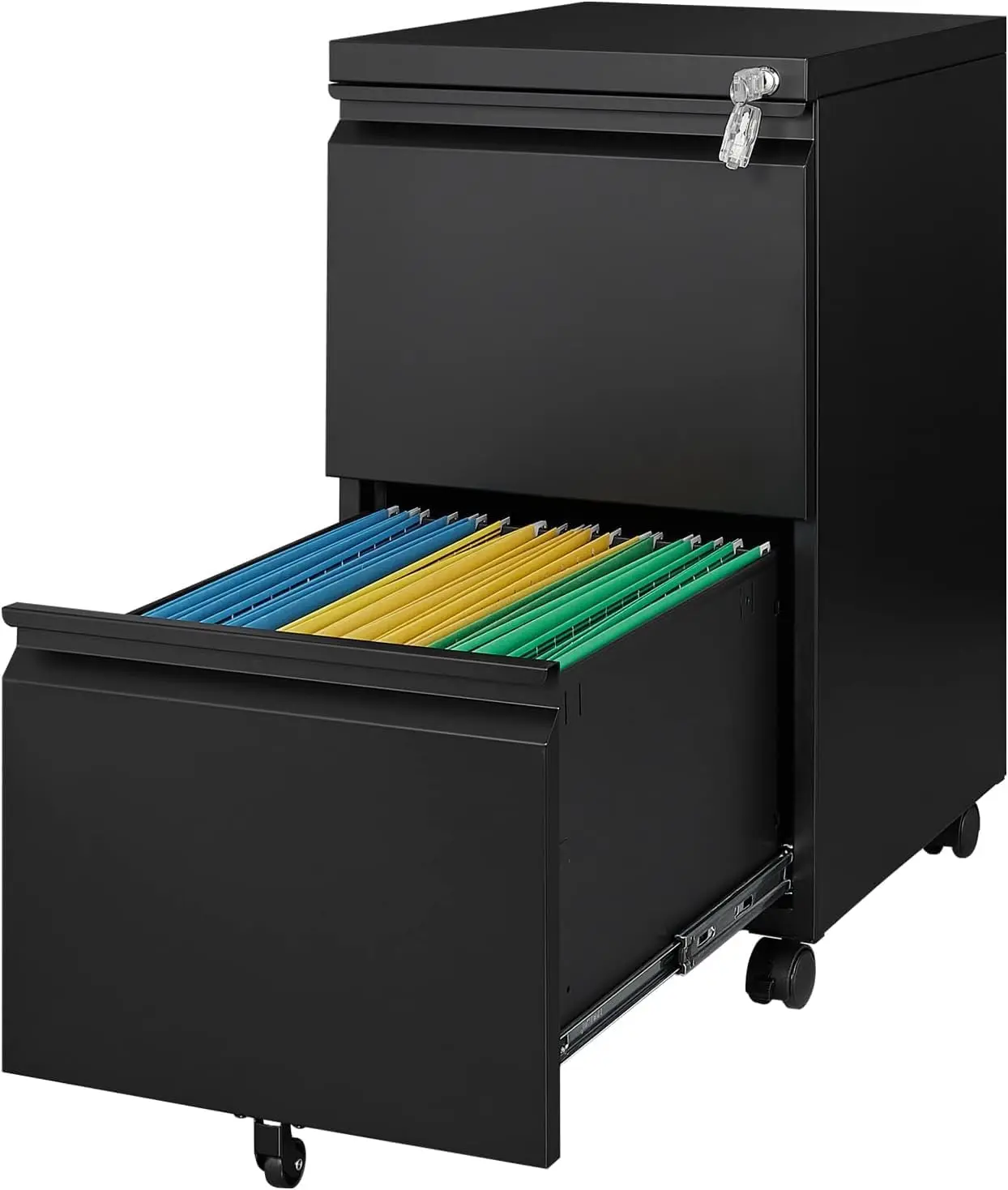 2 Drawer Metal File Cabinet with Lock, Rolling File Cabinets with Lock for A4/Legal/Letter Size, Under Desk Filing Cabinet for H
2 Drawer Metal File Cabinet with Lock, Rolling File Cabinets with Lock for A4/Legal/Letter Size, Under Desk Filing Cabinet for H