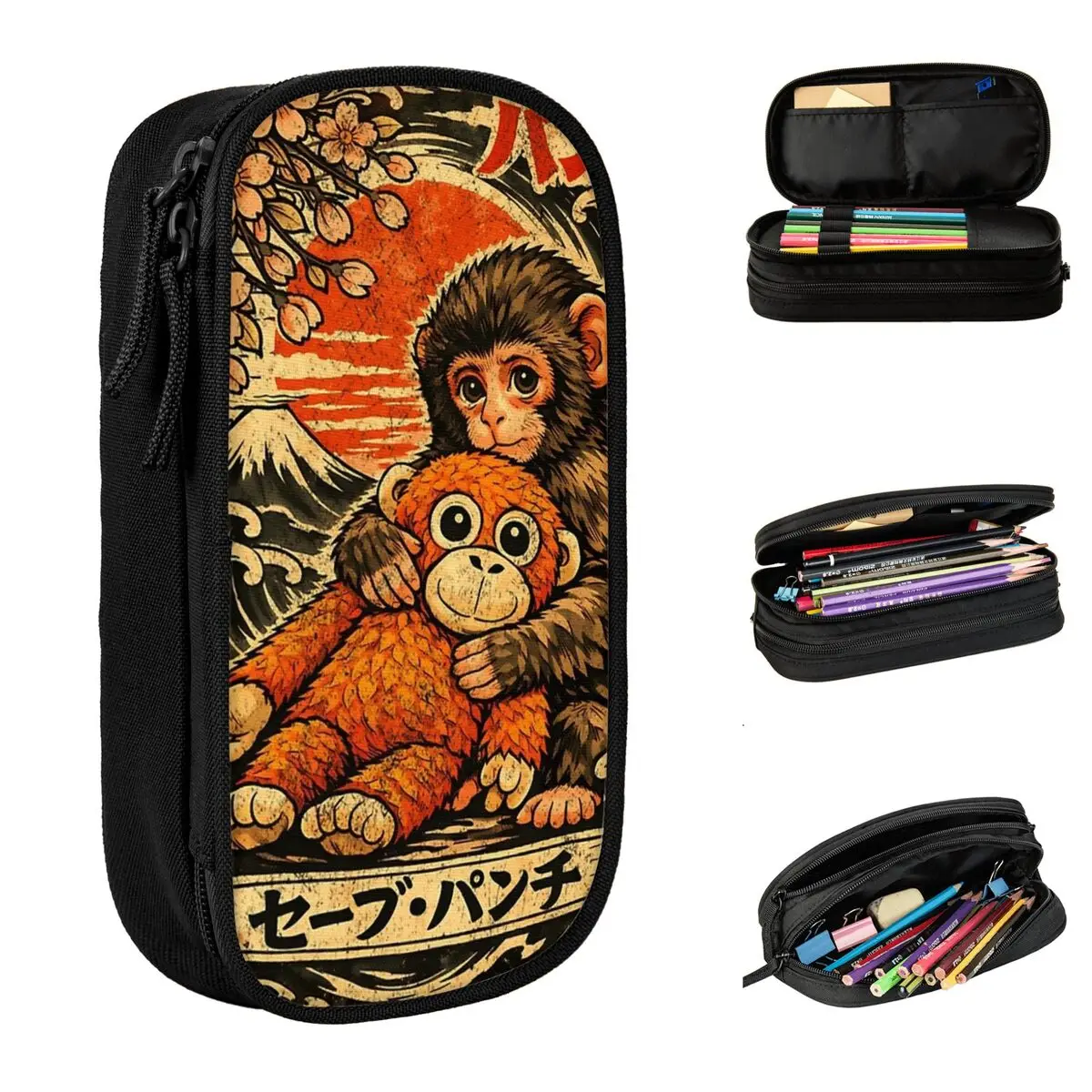 Punch Baby Monkey Japanese Style Pencil Cases Fun Pen Bag Student Large Storage School Supplies Cosmetic Pencil Box
Punch Baby Monkey Japanese Style Pencil Cases Fun Pen Bag Student Large Storage School Supplies Cosmetic Pencil Box