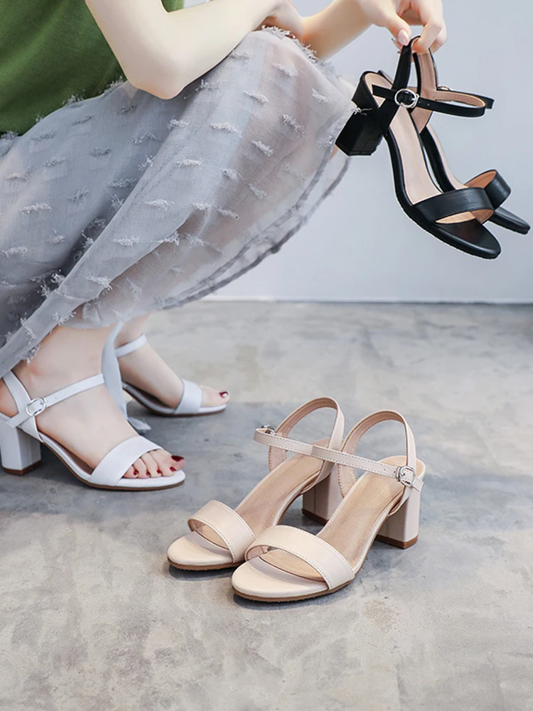 FSMG Fashion 5cm thick Square Heels Shoes Summer Women Open Toe Sandals Comfortable Anti Slip Elegant Pumps Party Vacation Shoes
FSMG Fashion 5cm thick Square Heels Shoes Summer Women Open Toe Sandals Comfortable Anti Slip Elegant Pumps Party Vacation Shoes