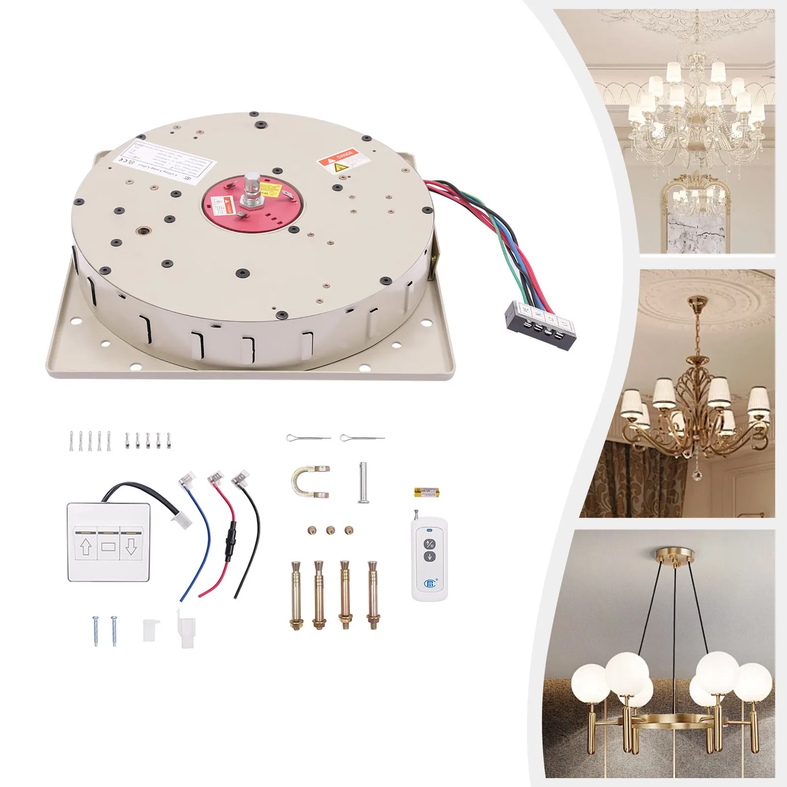 Электрическая подъемная люстра, потолочное крепление, 220 фунтов, 8 м, подъемник, дистанционный настенный выключатель, подъемник для люстры с дистанционным управлением
Электрическая подъемная люстра, потолочное крепление, 220 фунтов, 8 м, подъемник, дистанционный настенный выключатель, подъемник для люстры с дистанционным управлением