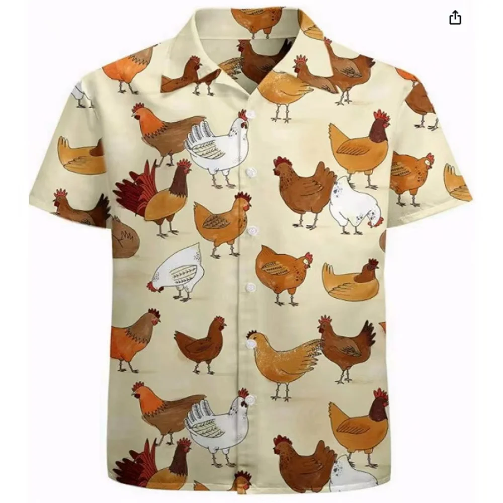 New hot selling chick pattern print shirt summer comfortable four-way stretch short sleeve shirt men's casual button down shirt
New hot selling chick pattern print shirt summer comfortable four-way stretch short sleeve shirt men's casual button down shirt