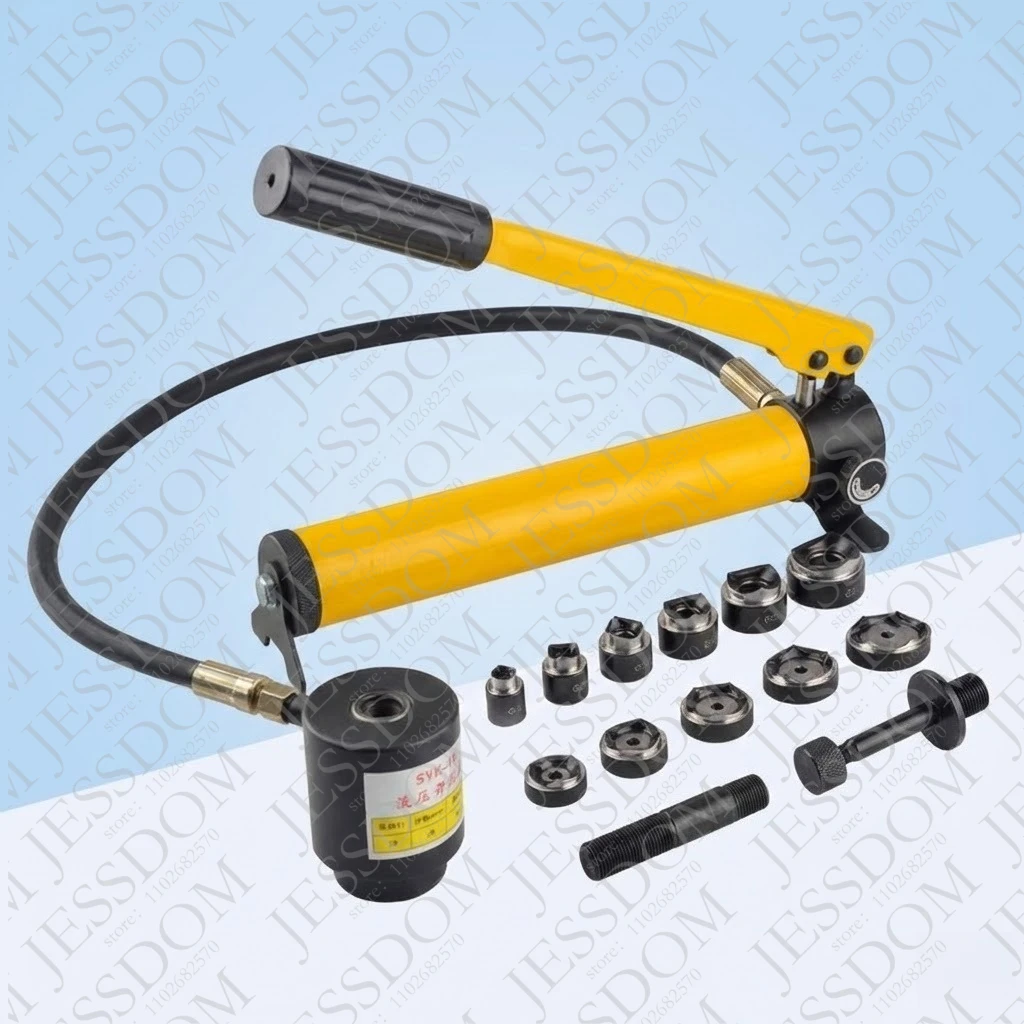 Гидравлический пробивной инструмент SYK-8A 8B 15 для перфорации отверстий в нержавеющей стали, железе, алюминиевых листах с набором матриц SYD25
Гидравлический пробивной инструмент SYK-8A 8B 15 для перфорации отверстий в нержавеющей стали, железе, алюминиевых листах с набором матриц SYD25