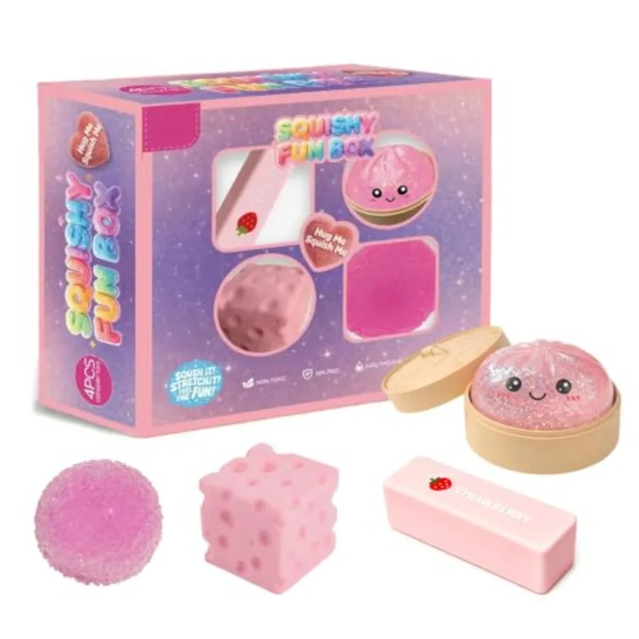 Squishy Blind Box 8-Piece Set, Pink Malt Sugar Slow-Return Mystery Squishy Box, Funny Food Fruit Sensory Toy for Stress Relief
Squishy Blind Box 8-Piece Set, Pink Malt Sugar Slow-Return Mystery Squishy Box, Funny Food Fruit Sensory Toy for Stress Relief