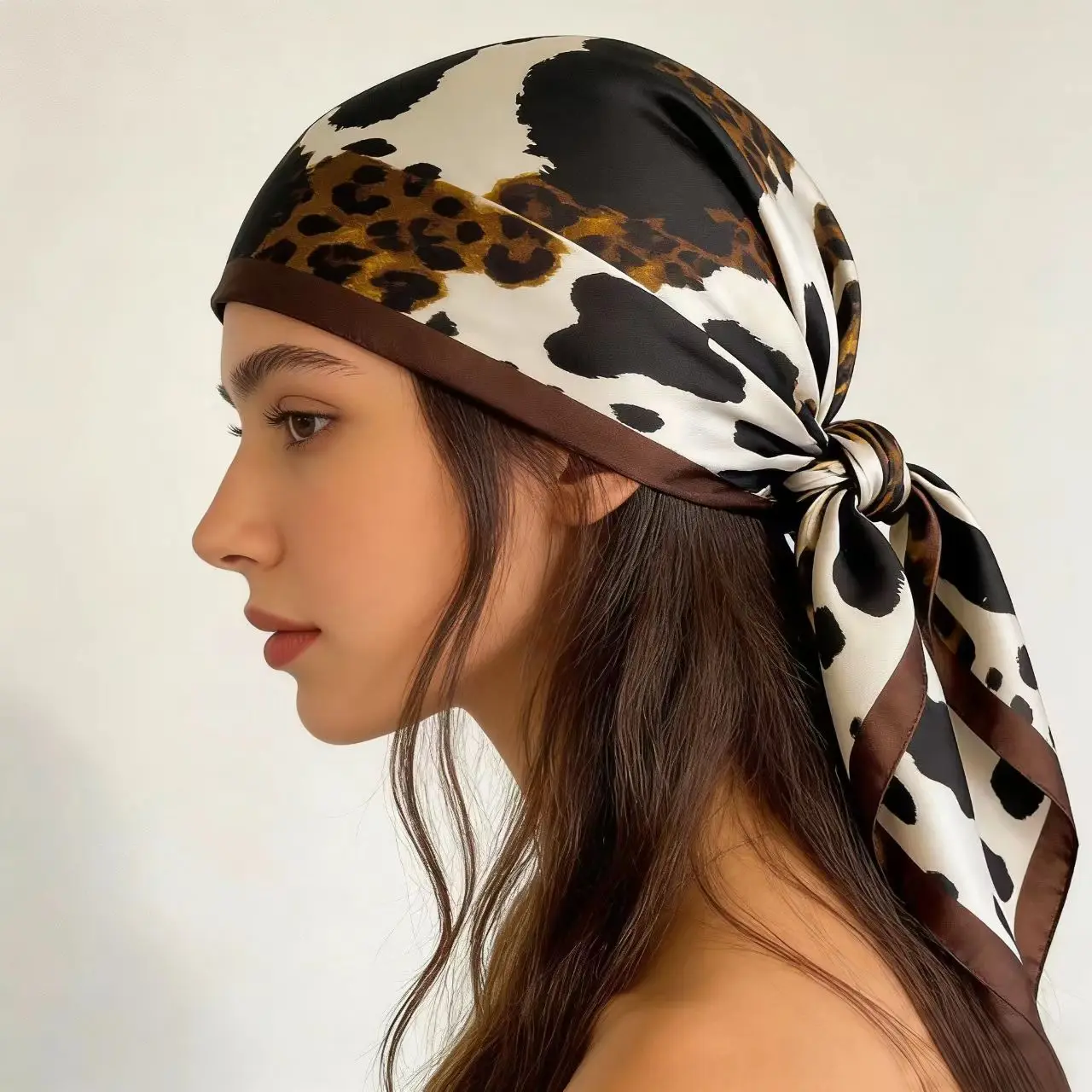 1pc Chic Silk-Like Scarf, Animal Print Design, Versatile for Head/Neck/Bag, Women's Fashion Scarf, Smooth Square Shawl,
1pc Chic Silk-Like Scarf, Animal Print Design, Versatile for Head/Neck/Bag, Women's Fashion Scarf, Smooth Square Shawl,